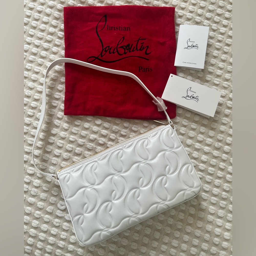 Christian Louboutin white shoulder bag